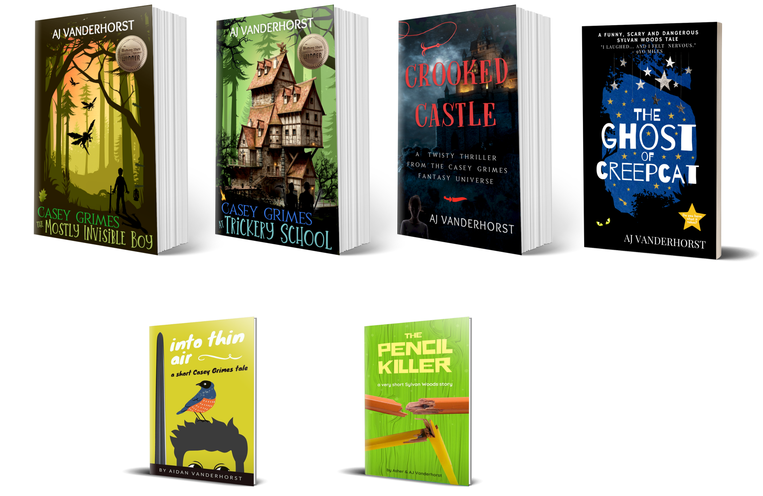 Casey Grimes fantasy books for kids.